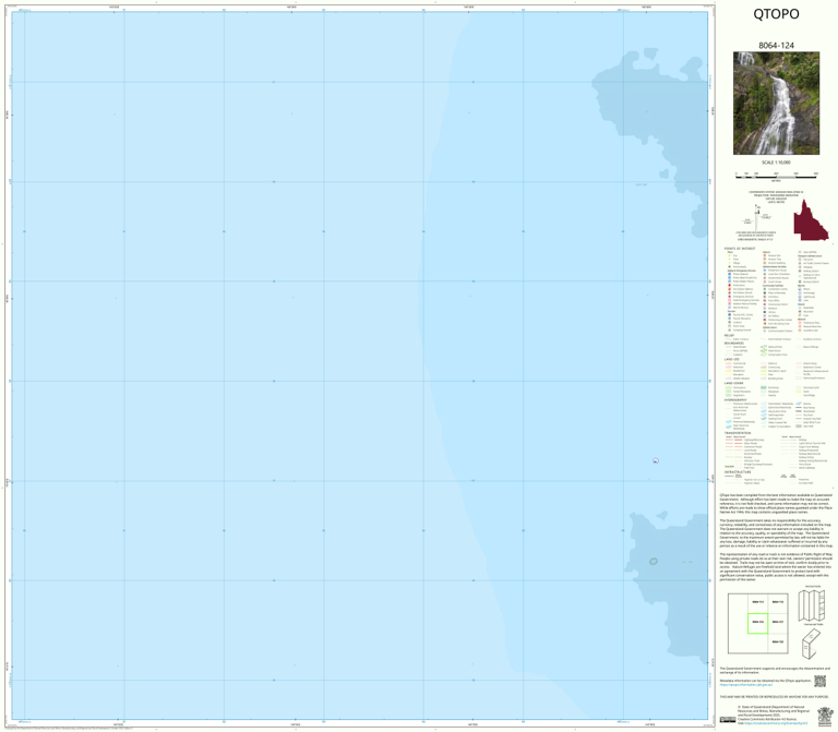 (8064-124) Map by Department of Natural Resources and Mines ...