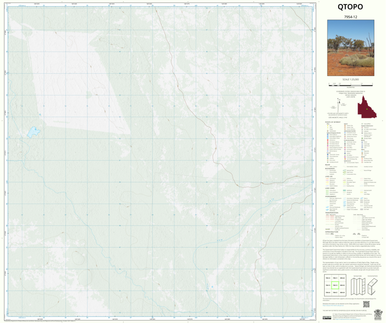 Aberfoyle (7954-12) Map by Department of Natural Resources and Mines ...
