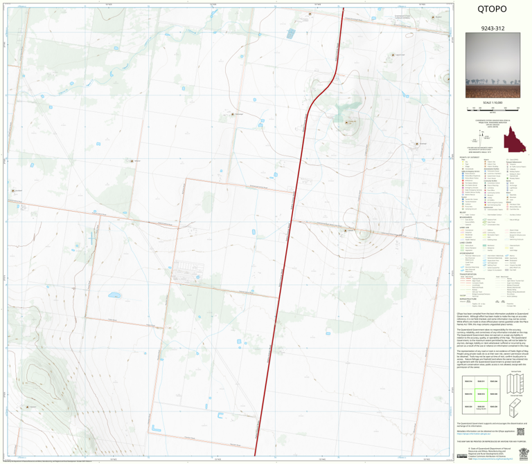 Acland (9243-312) Map by Department of Natural Resources and Mines ...