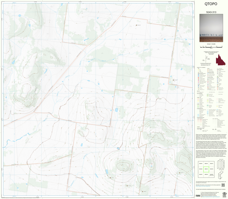 Acland (9243-313) Map by Department of Natural Resources and Mines ...
