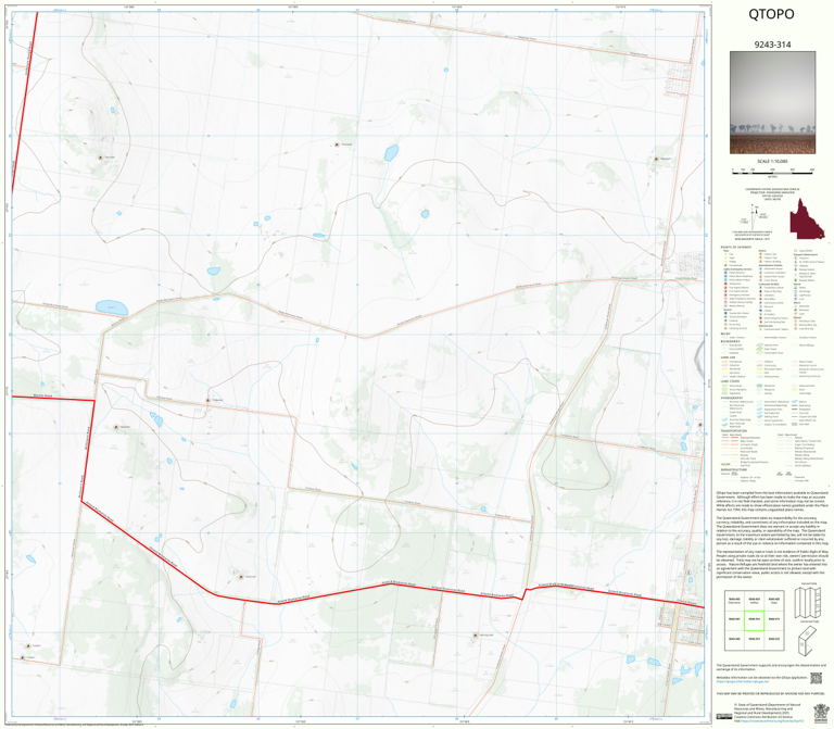 Acland (9243-314) Map by Department of Natural Resources and Mines ...
