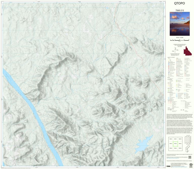 Agate Creek (7560-212) Map by Department of Natural Resources and Mines ...