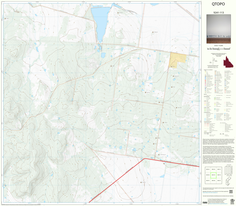 Allora (9241-113) Map by Department of Natural Resources and Mines ...