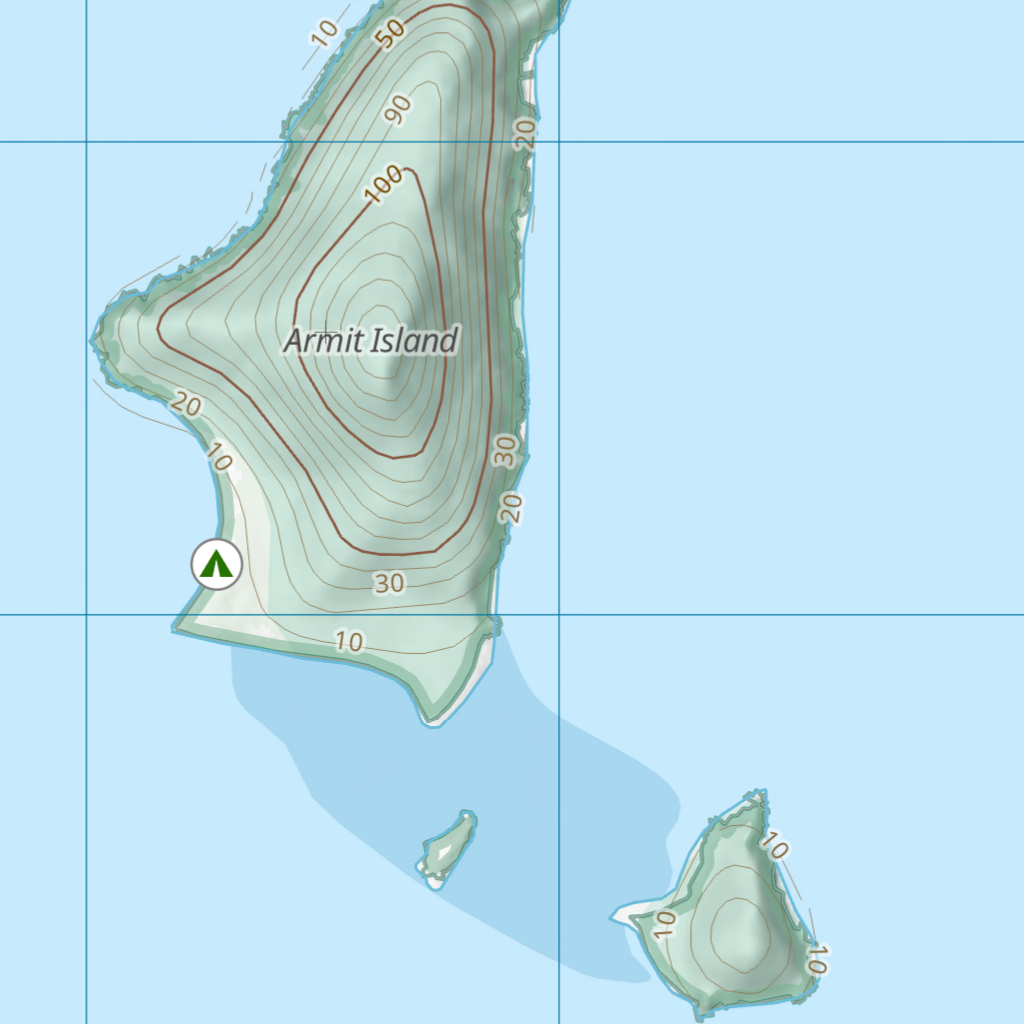 Alexander Armit Armit Island (8657-41) Map by Department of Natural Resources and Mines ...