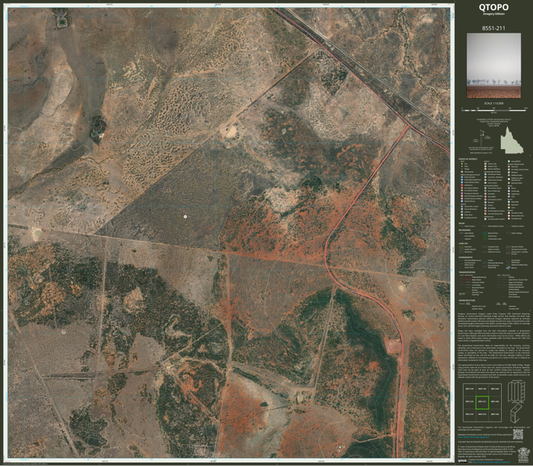 Athelfia (8551-211i) Map by Department of Natural Resources and Mines ...