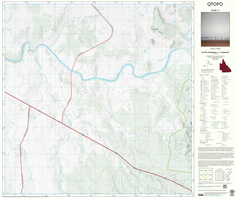 Basalt Qld Map Basalt Creek (8648-11) Map by Department of Natural Resources and Mines ...