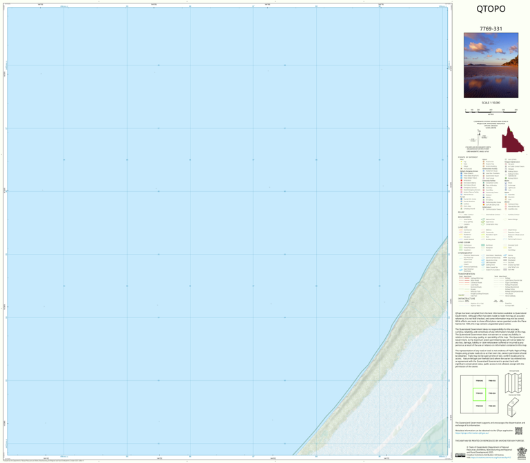 Bathurst Heads (7769-331) Map by Department of Natural Resources and ...