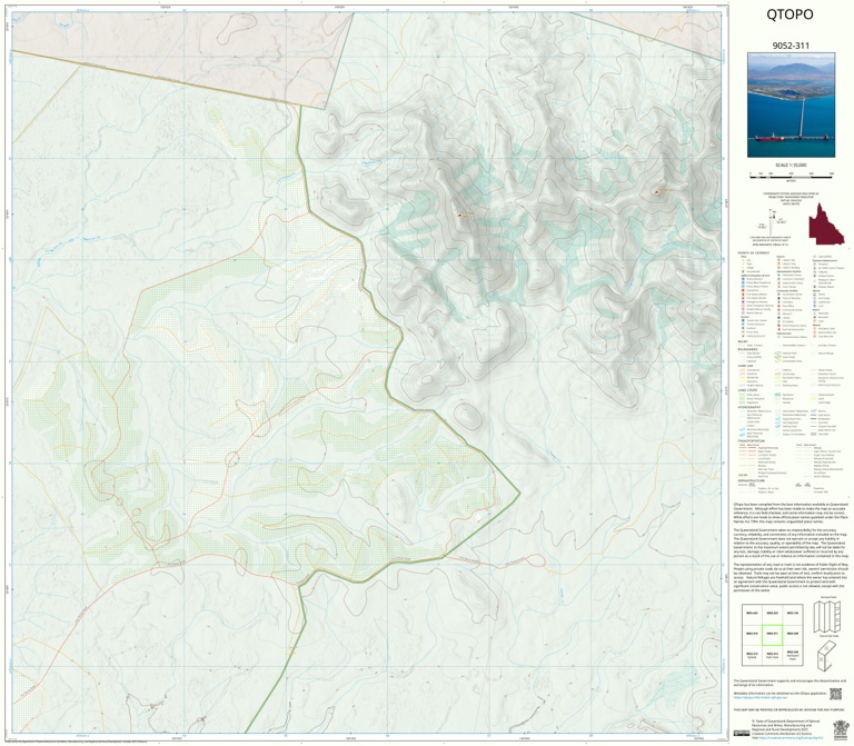 Bayfield (9052-311) Map by Department of Natural Resources and Mines ...