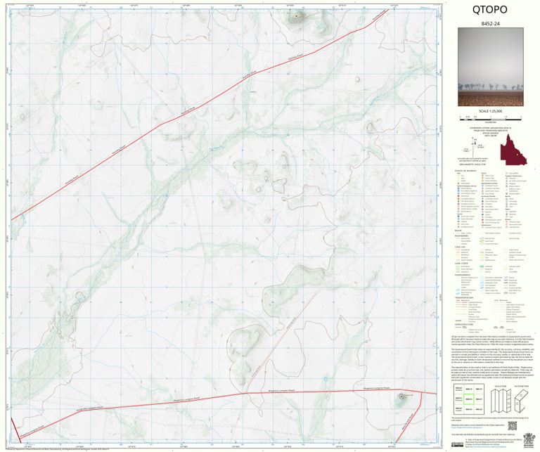 Beacon Hill (8452-24) Map by Department of Natural Resources and Mines ...