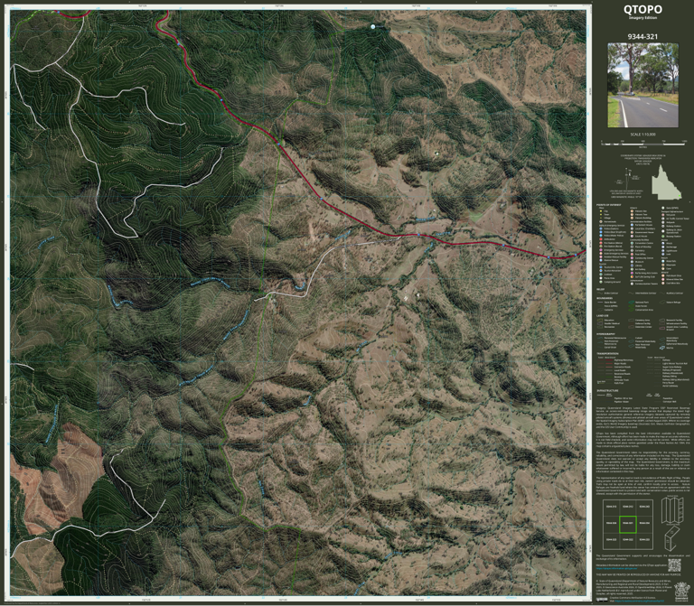 Benarkin (9344-321i) Map by Department of Natural Resources and Mines ...