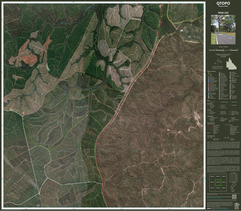 Big Angle (9446-242i) Map by Department of Natural Resources and Mines ...