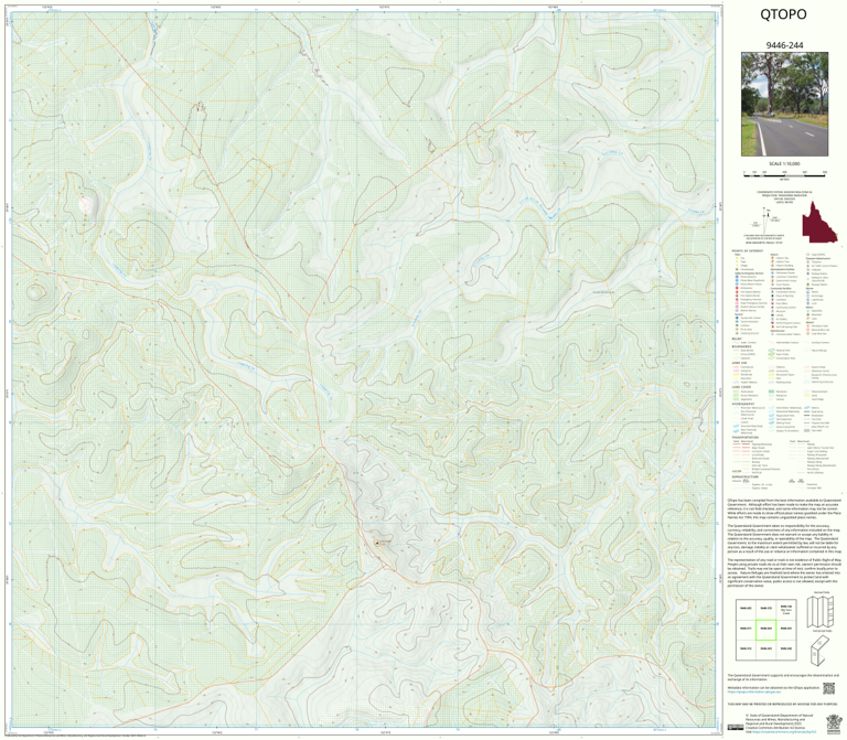Big Angle (9446-244) Map by Department of Natural Resources and Mines ...