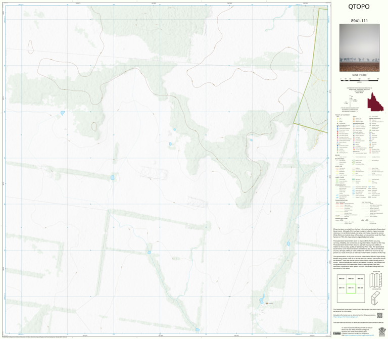 Billa Billa (8941-111) Map by Department of Natural Resources and Mines ...