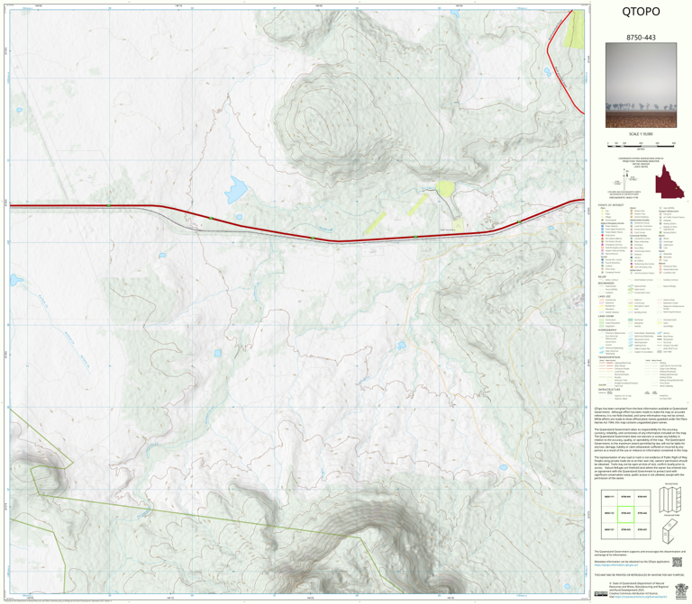 Bluff (8750-443) Map by Department of Natural Resources and Mines ...