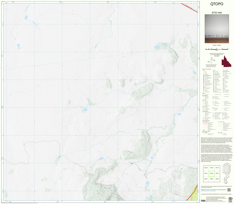 Bluff (8750-444) Map by Department of Natural Resources and Mines ...