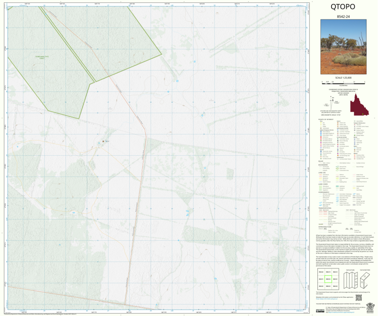 Boolba (8542-24) Map by Department of Natural Resources and Mines ...