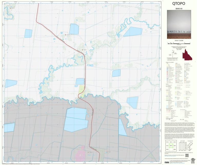 Boomi (8840-44) Map by Department of Natural Resources and Mines ...