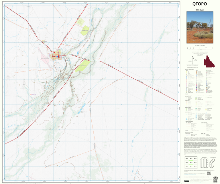 Boulia (6852-22) Map by Department of Natural Resources and Mines ...