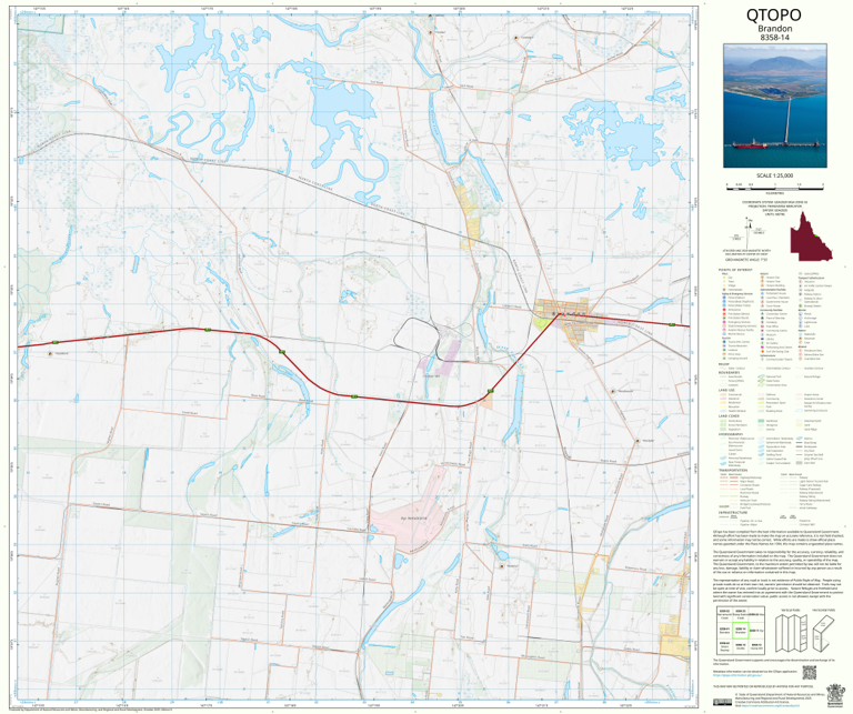 Brandon (8358-14) Map by Department of Natural Resources and Mines ...