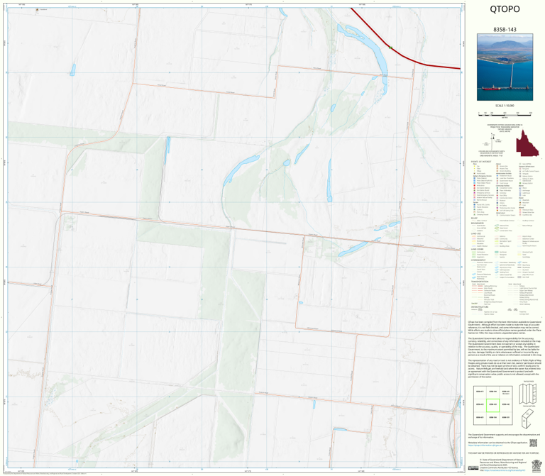 Brandon (8358-143) Map by Department of Natural Resources and Mines ...