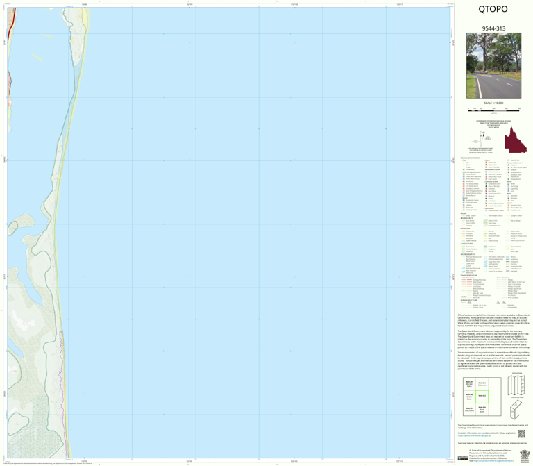 Bribie North (9544-313) Map by Department of Natural Resources and ...