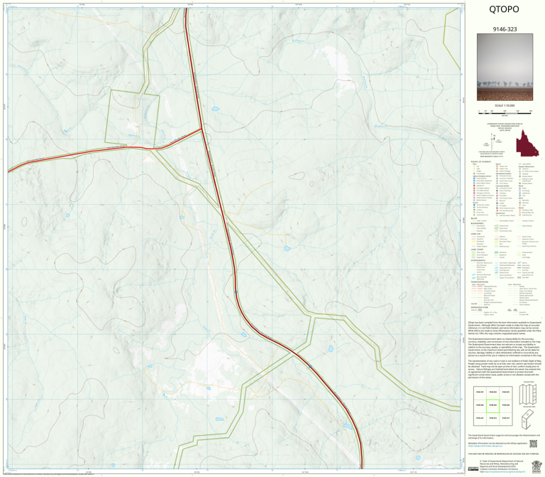 Brovinia (9146-323) Map by Department of Natural Resources and Mines ...