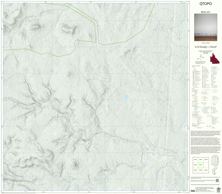 Bundaroo Map Bundoora (8552-221) Map by Department of Natural Resources and Mines ...