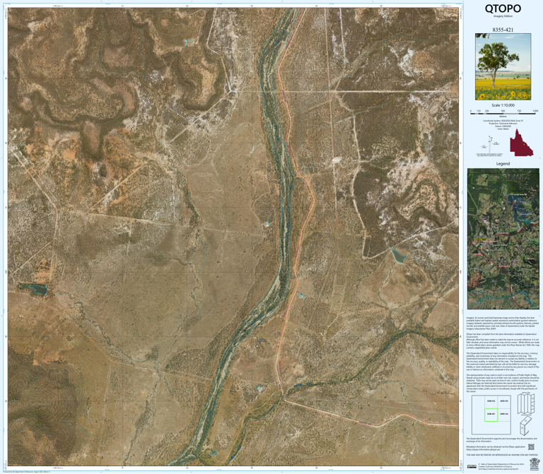 Bungobine (8355-421i) Map by Department of Natural Resources and Mines ...