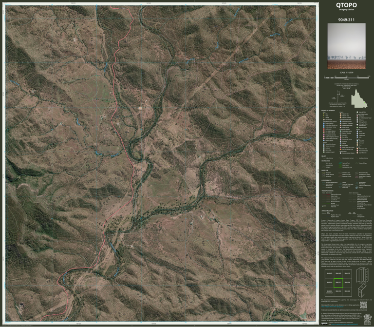 Callide Dam (9049-311i) Map by Department of Natural Resources and ...