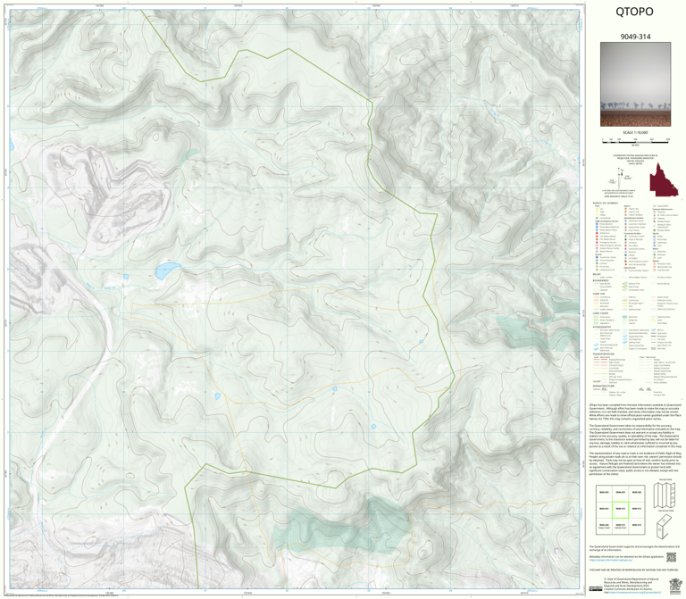 Callide Dam (9049-314) Map by Department of Natural Resources and Mines ...