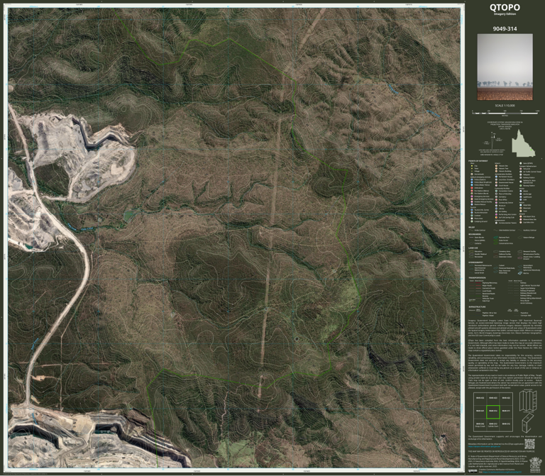 Callide Dam (9049-314i) Map by Department of Natural Resources and ...