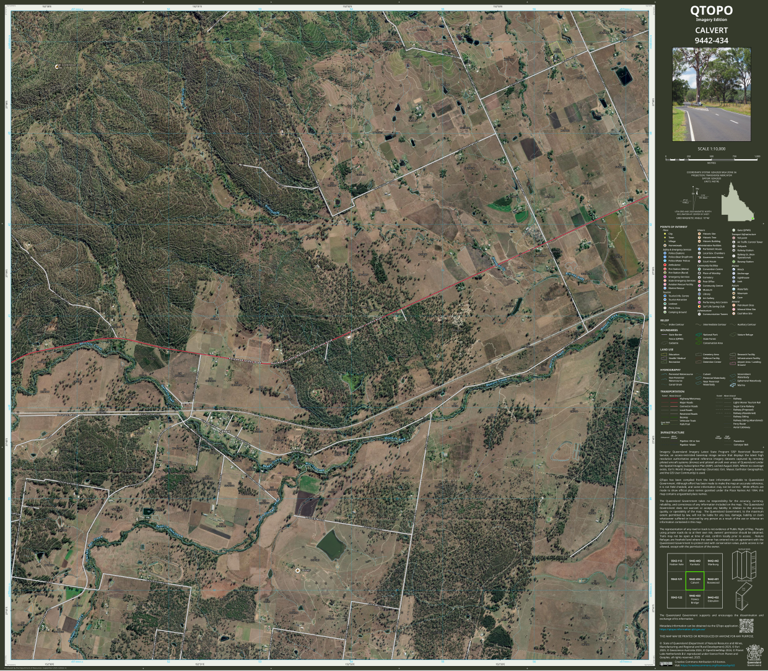 CALVERT (9442-434i) Map by Department of Natural Resources and Mines ...