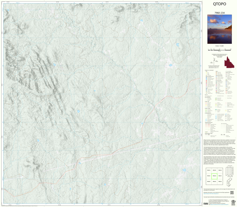 Camel Creek (7960-234) Map by Department of Natural Resources and Mines ...