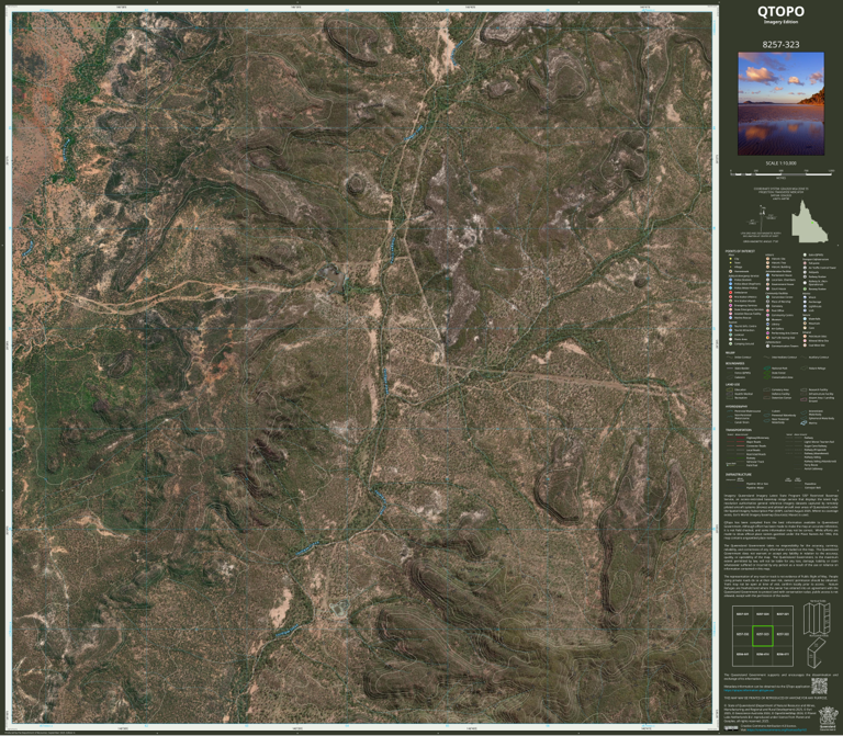 Cardigan (8257-323i) Map by Department of Natural Resources and Mines ...