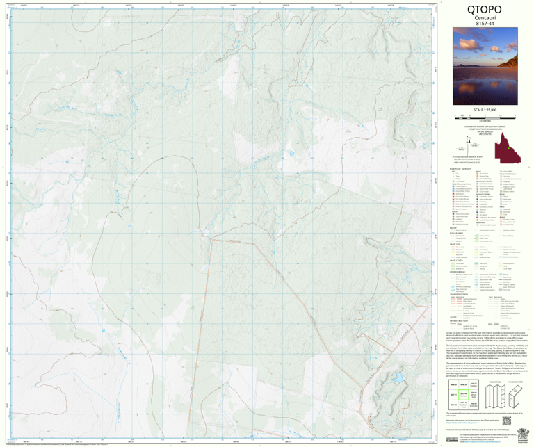 Centauri (8157-44) Map by Department of Natural Resources and Mines ...