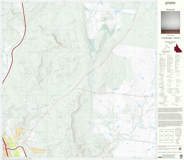 Ceratodus (9147-313) Map by Department of Natural Resources and Mines ...