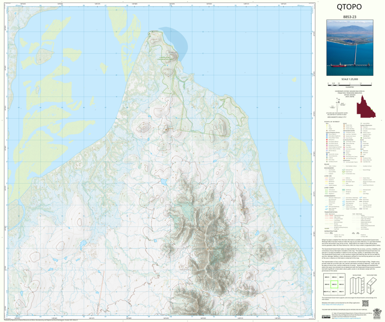 Charon Point (8853-23) Map by Department of Natural Resources and Mines ...