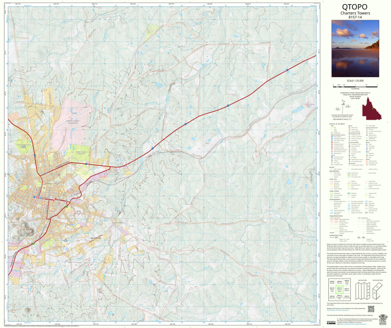 Charters Towers (8157-14) Map by Department of Natural Resources and ...