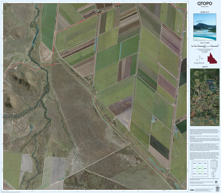 Clare (8358-313i) Map by Department of Natural Resources and Mines ...
