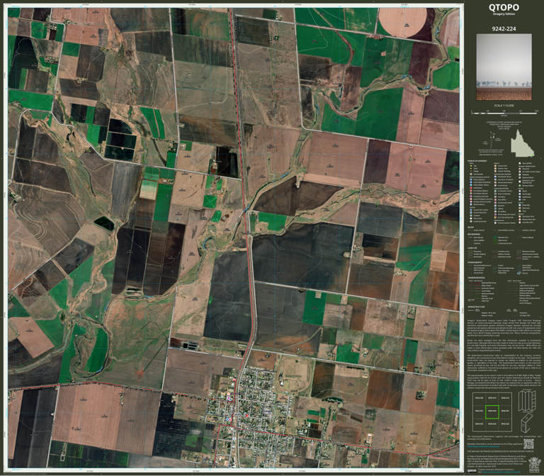 Clifton (9242-224i) Map by Department of Natural Resources and Mines ...