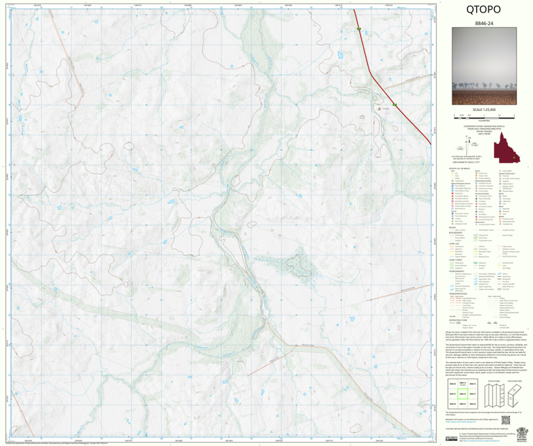 Clonduff (8846-24) Map by Department of Natural Resources and Mines ...