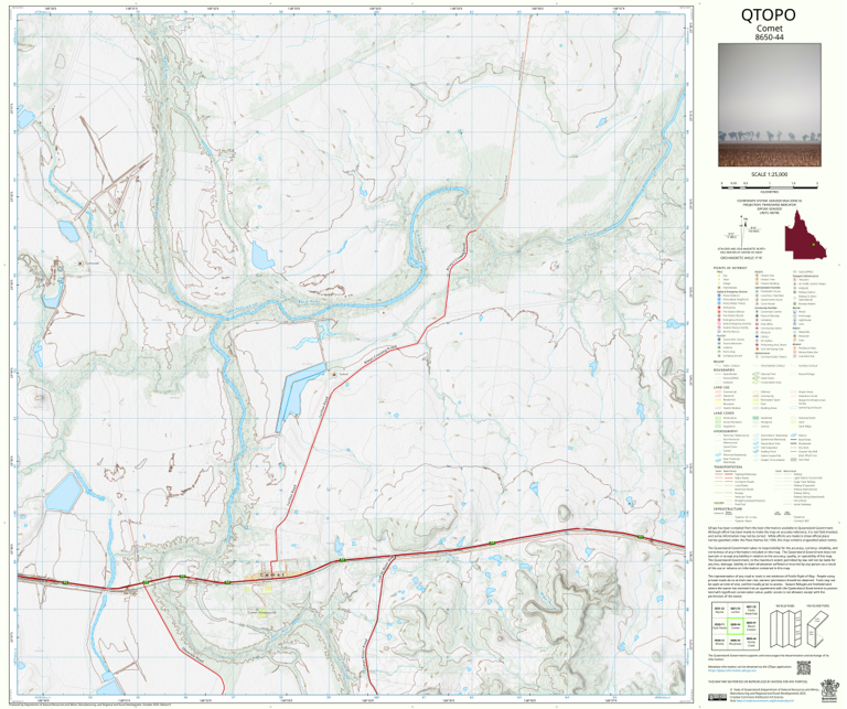 Comet (8650-44) Map by Department of Natural Resources and Mines ...
