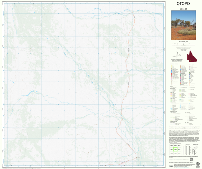 Congie (7644-34) Map by Department of Natural Resources and Mines ...