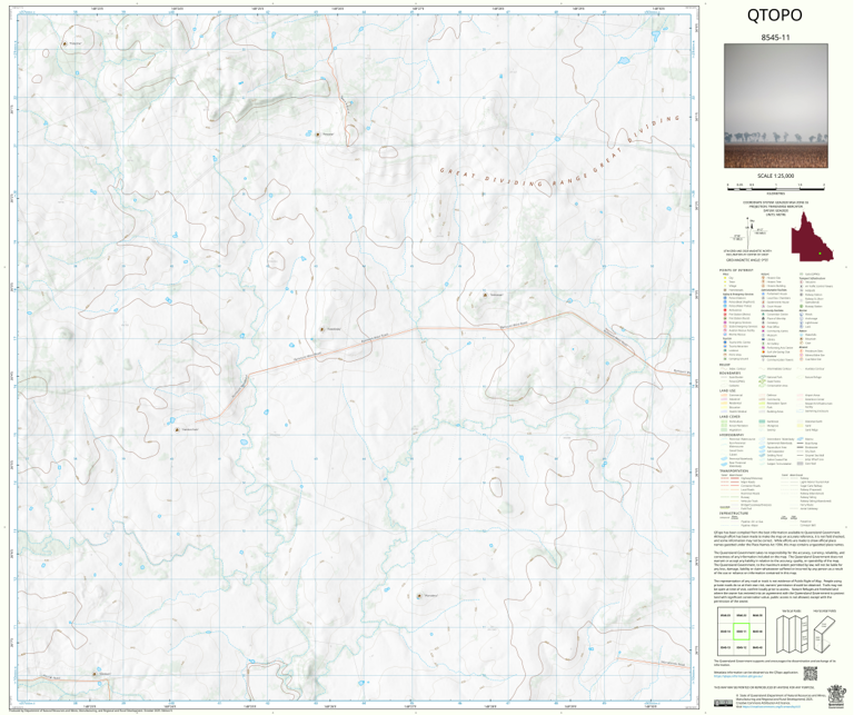 Cornwall (8545-11) Map by Department of Natural Resources and Mines ...
