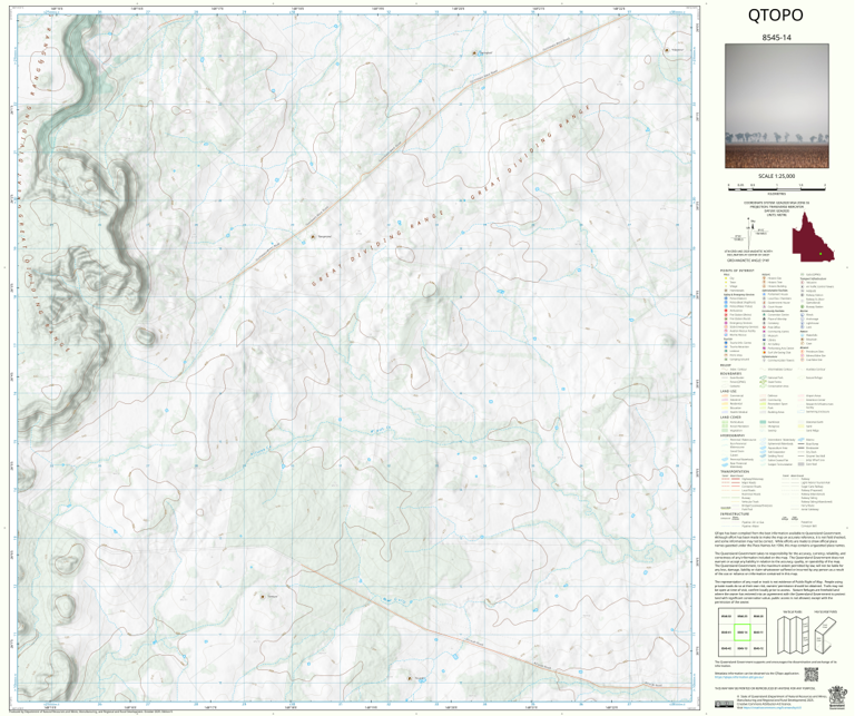 Mining Map Roche Cornwall Cornwall (8545-14) Map by Department of Natural Resources and Mines ...