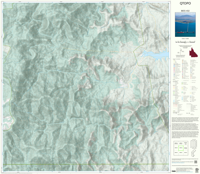 Crediton (8655-432) Map by Department of Natural Resources and Mines ...
