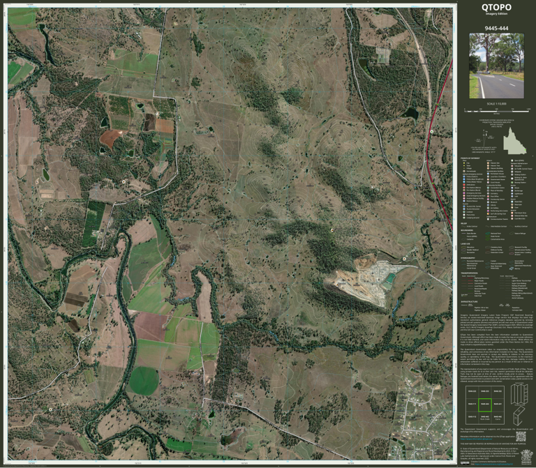 Curra (9445-444i) Map by Department of Natural Resources and Mines ...