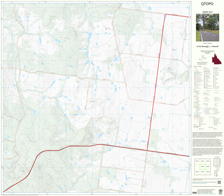 Cushnie (9245-312) Map by Department of Natural Resources and Mines ...