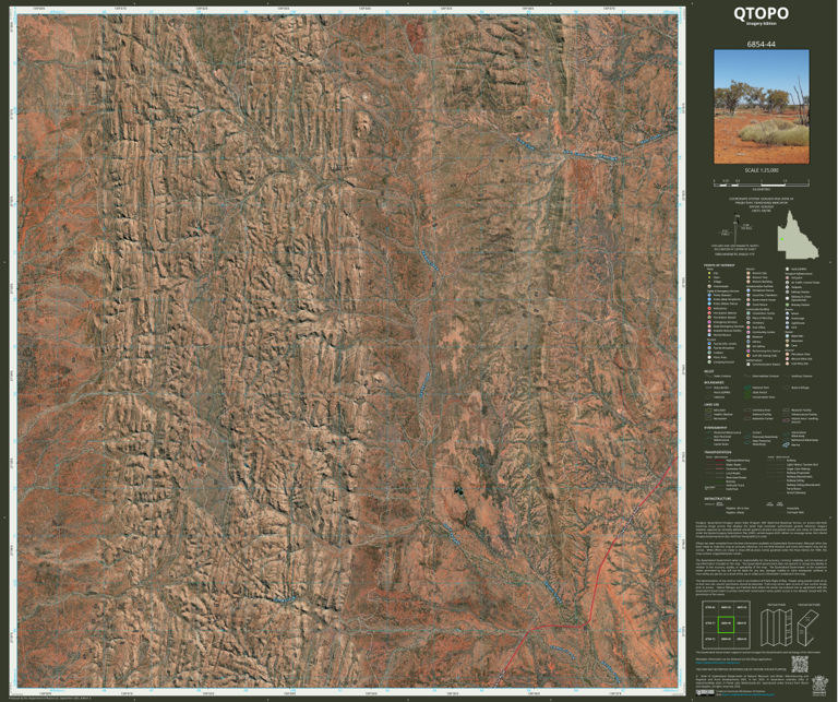Dajarra (6854-44i) Map by Department of Natural Resources and Mines ...