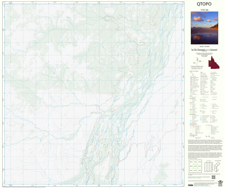 Dalgonally (7157-34) Map by Department of Natural Resources and Mines ...